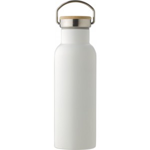 Duplafal rozsdamentes acl palack, 500 ml, fehr