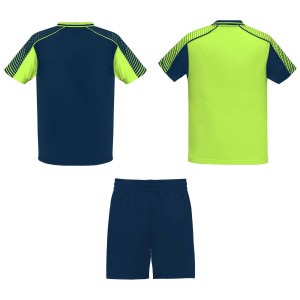 Juve gyerek sport szett, fluor green, navy blue (T-shirt, pl, kevertszlas, mszlas)