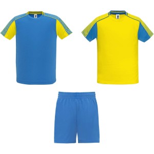 Juve uniszex sport szett, yellow, royal blue (T-shirt, pl, kevertszlas, mszlas)