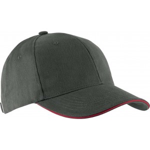 Kup Orlando 6 paneles sapka, Dark Grey/Yellow