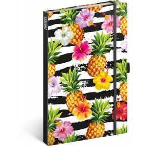 Notesz Pineapples , lined, 13 x 21 cm