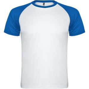 Roly Indianapolis r�vid ujj� uniszex sportp�l�, white, royal blue