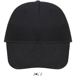 Sols Buffalo 6 paneles baseballsapka, Black