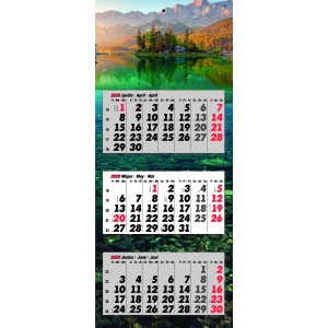 Spedit�r (3 r�szes) sz�nes h�tlap, Hegyek