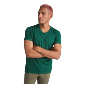 Roly Samoyedo V-nyak frfi pl, Bottle green (T-shirt, pl, 90-100% pamut)